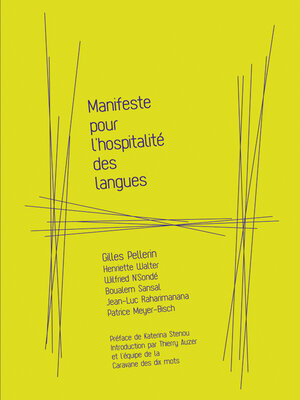 cover image of Manifeste pour l'hospitalité des langues